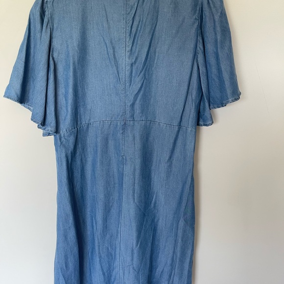 Lovers + Friends Denim Soft Lace Up Dress! Size Small - Picture 6 of 7